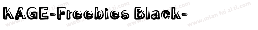 KAGE-Freebies Black字体转换